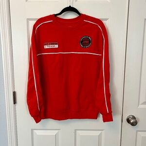 F1 Formula 1 Racing Division Red Pit Crew Team Sweatshirt L Blokecore Streetwear
